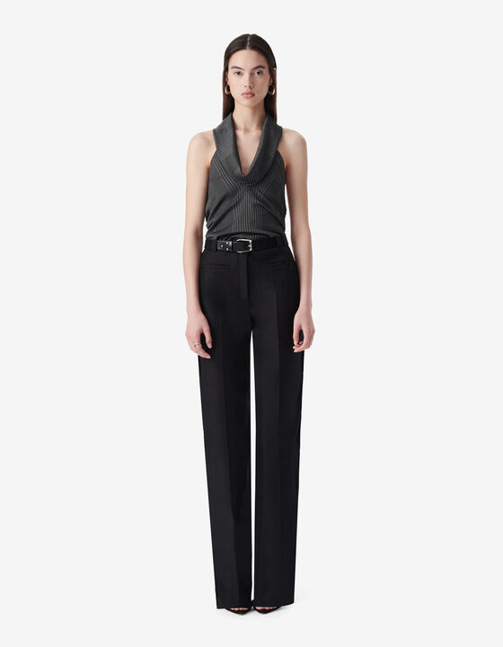 DRAPED NECK TOP