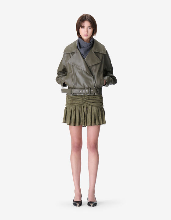 VESTE TRENCH EN CUIR