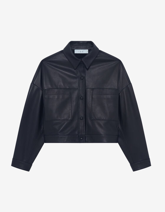 CHEMISE OVERSIZE EN CUIR