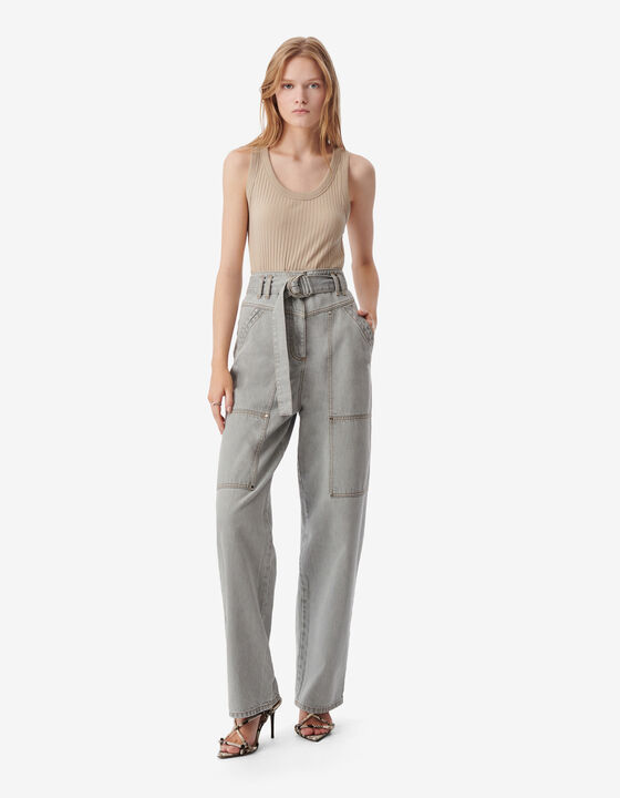CROPPED RIBBED TANK TOP