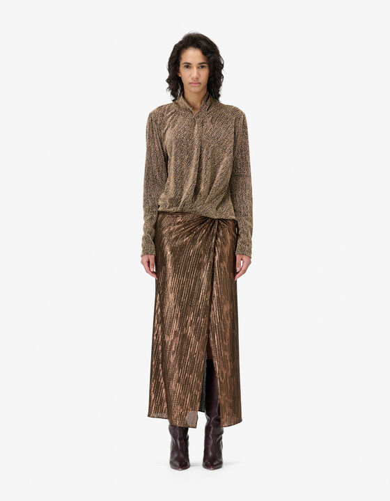 TOP DRAPÉ À STRASS