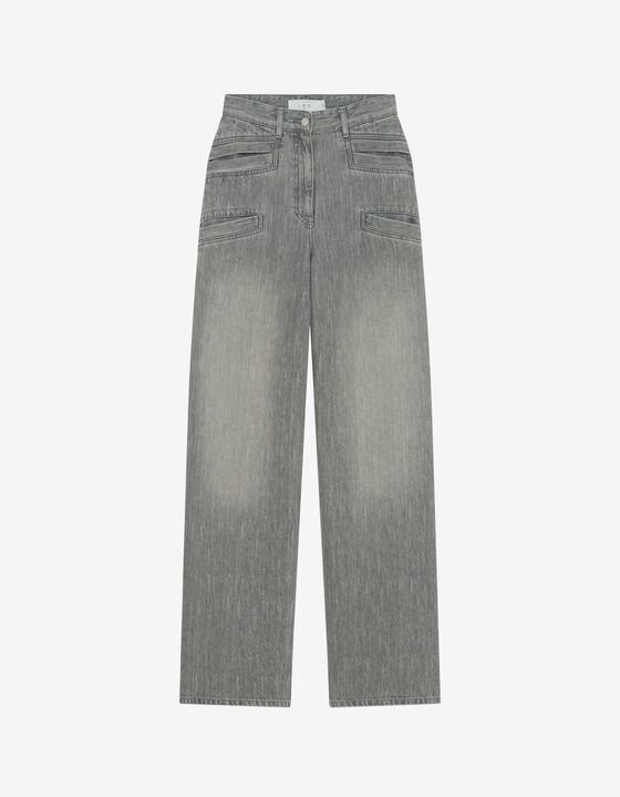 PANTALON LARGE EN DENIM