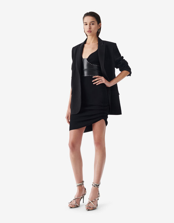 SHORT RIBBED DRESS