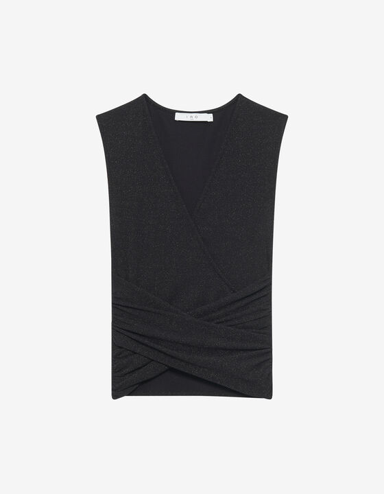 LUREX DRAPED TOP
