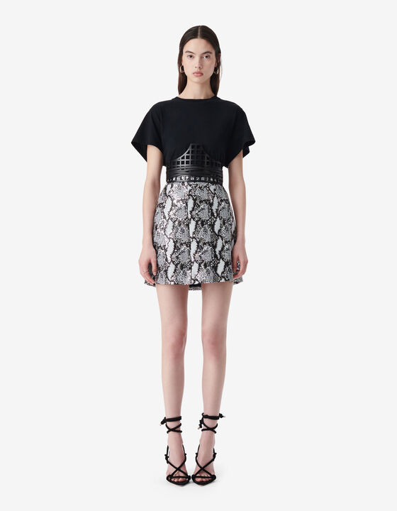 SHORT SEQUIN SKIRT