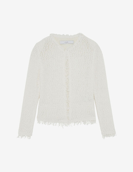 VESTE CLASSIQUE À FRANGES