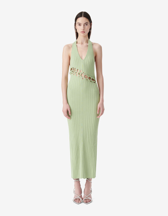 ROBE CÔTELÉE DOS-NU