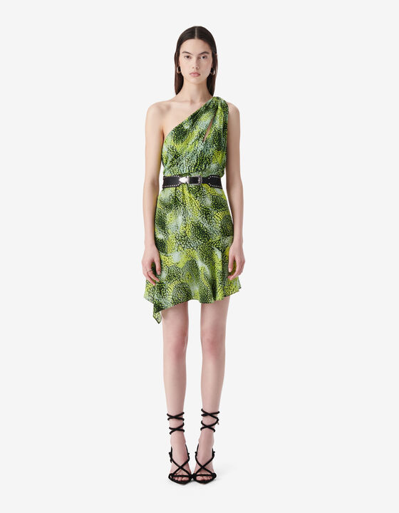 ASYMMETRICAL PRINT DRESS