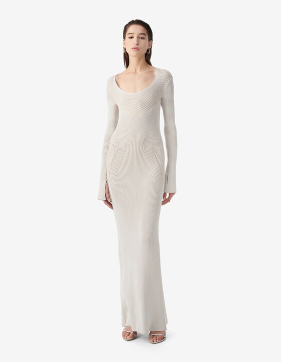 ROBE LONGUE CÔTELÉE
