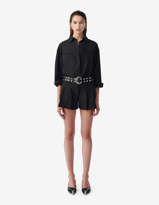SHORT COURT EN POPELINE