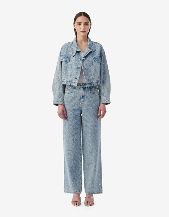 PANTALON À STRASS