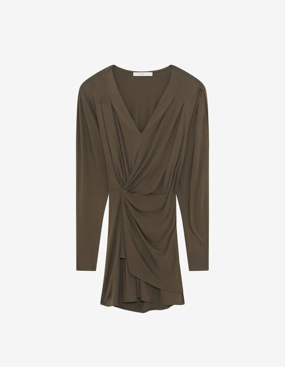 ROBE COURTE À MANCHES LONGUES