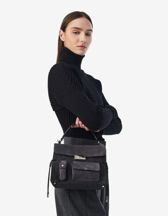 DENIM SHOULDER BAG
