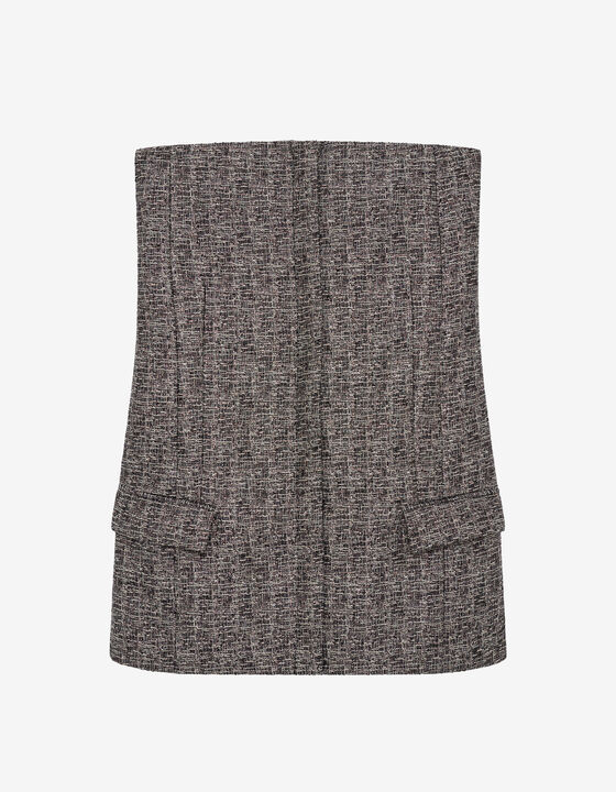 TWEED BUSTIER