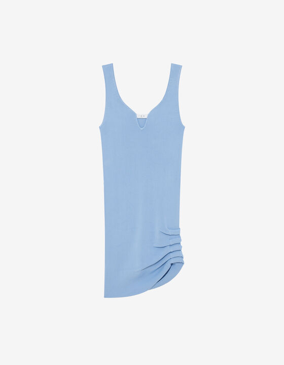 SHORT RIBBED DRESS
