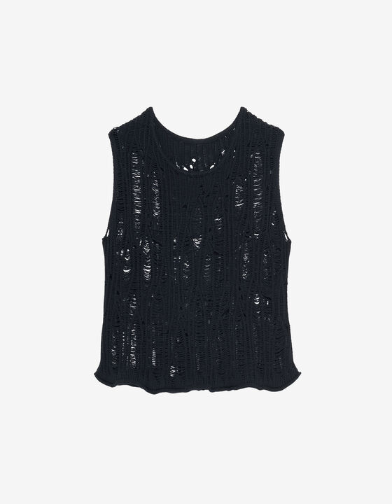 TOP EN MAILLE LÂCHÉE