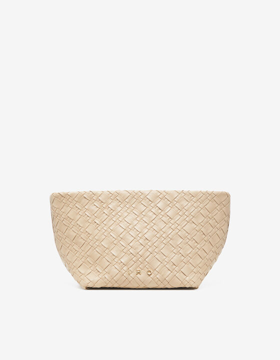 BRAIDED LEATHER POUCH