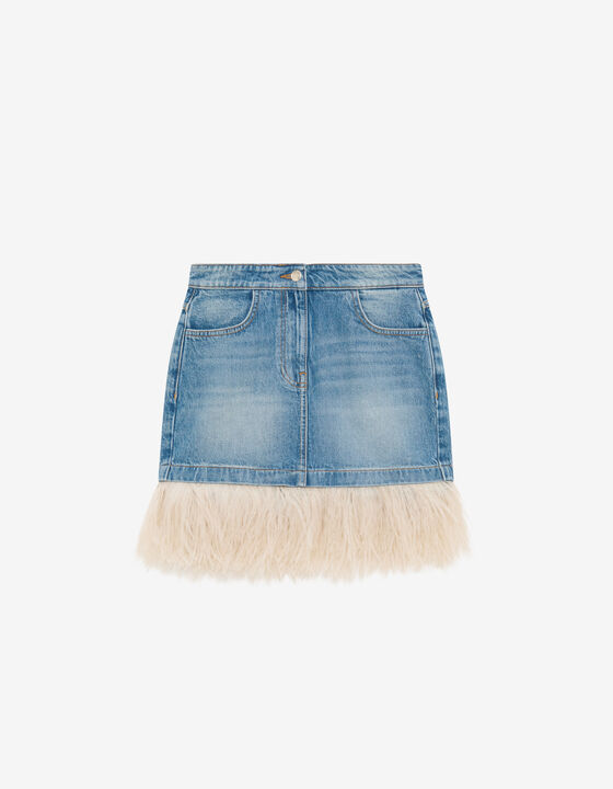 SHORT FEATHERED SKIRT