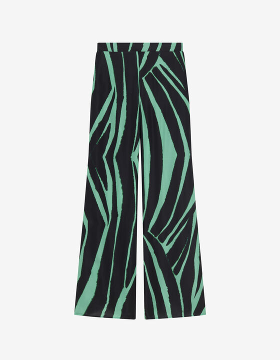 PANTALON DROIT EN SOIE
