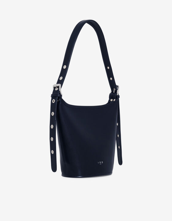 MINI LEATHER BUCKET BAG