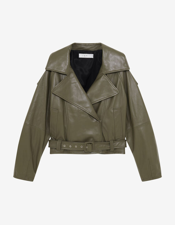 VESTE TRENCH EN CUIR