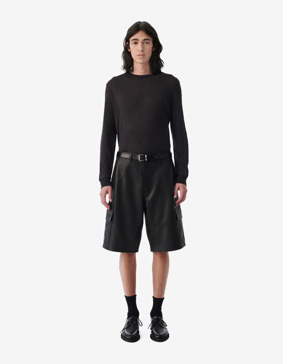 SHORT EN CUIR