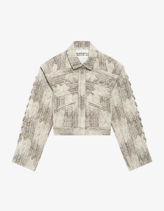 SHORT JACQUARD JACKET