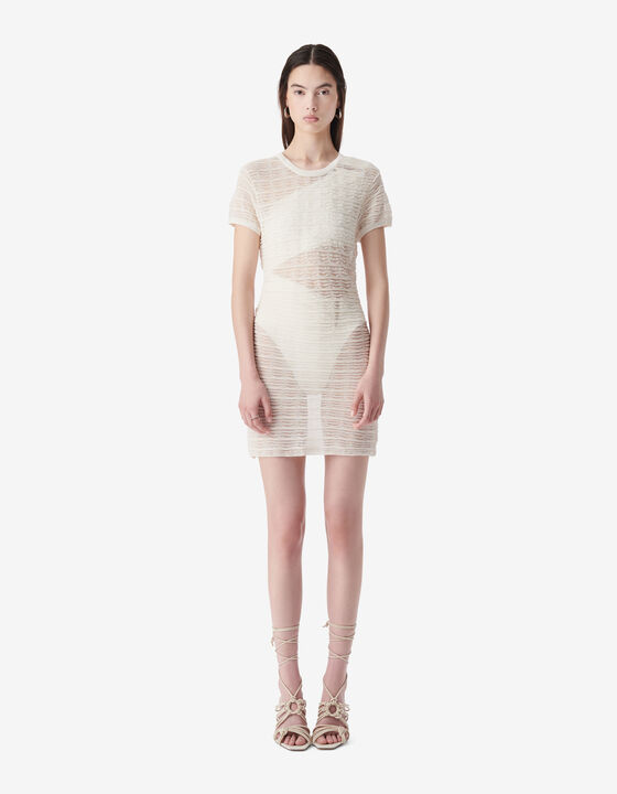 SHORT TEXTURED DRESS