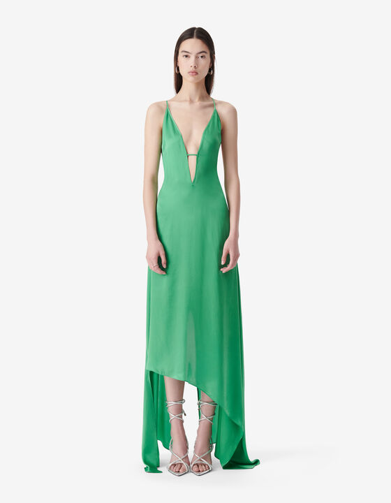 LONG SILK DRESS