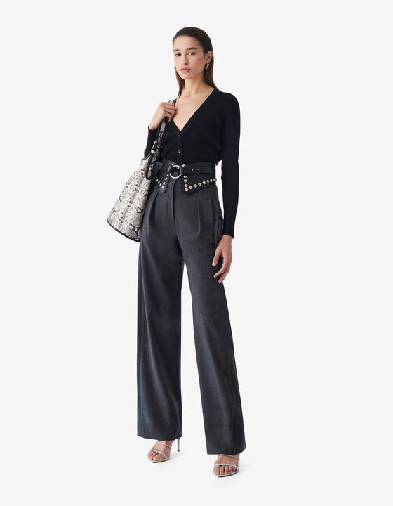 RIBBED CARDIGAN