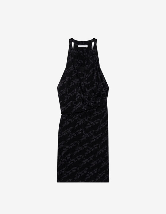 ASYMETRICAL NECKLINE DRESS