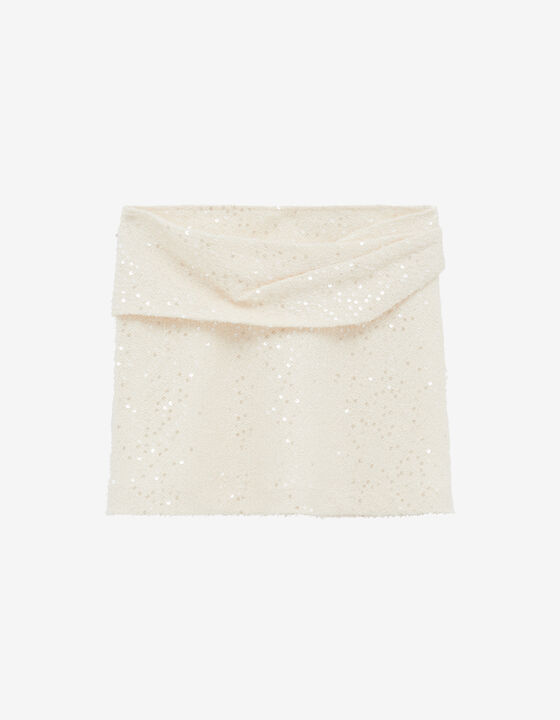 TWEED SEQUIN SKIRT