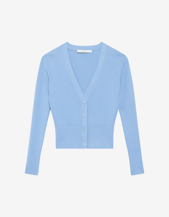 RIBBED CARDIGAN
