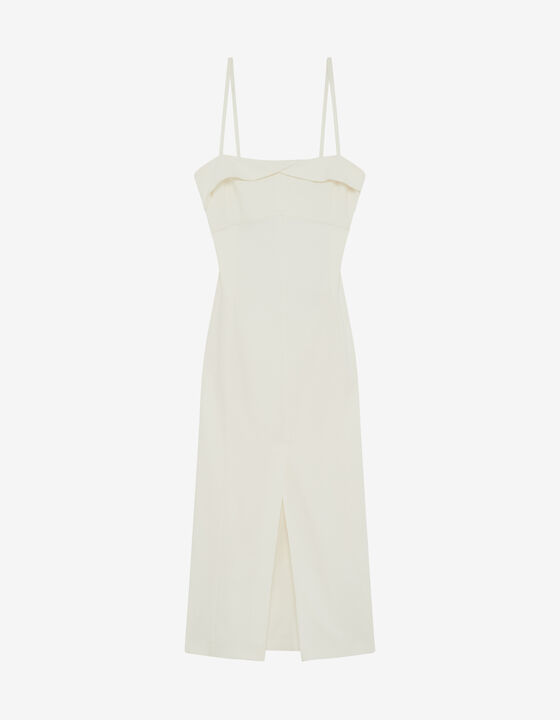 LONG STRAPLESS DRESS