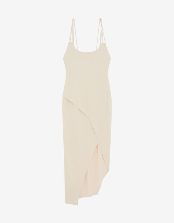 LONG STRAPLESS DRESS
