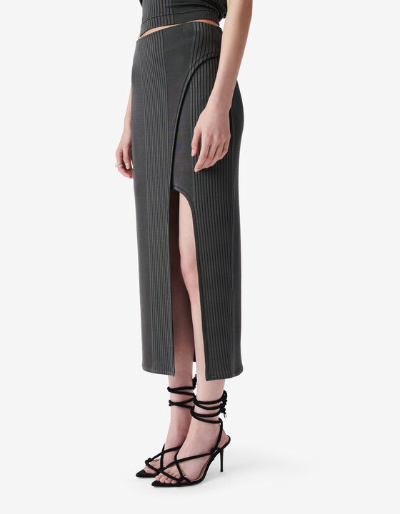 MIDI WRAP SKIRT