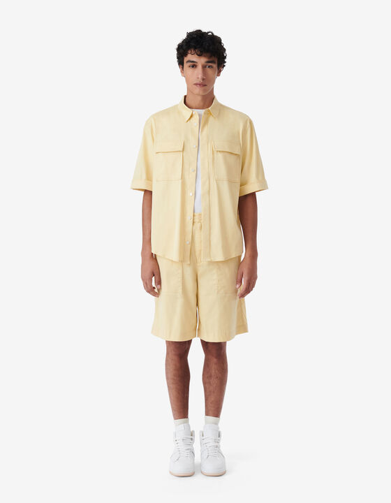 SHORT À CEINTURE ÉLASTIQUE