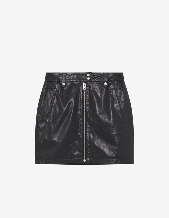 JUPE COURTE EN CUIR