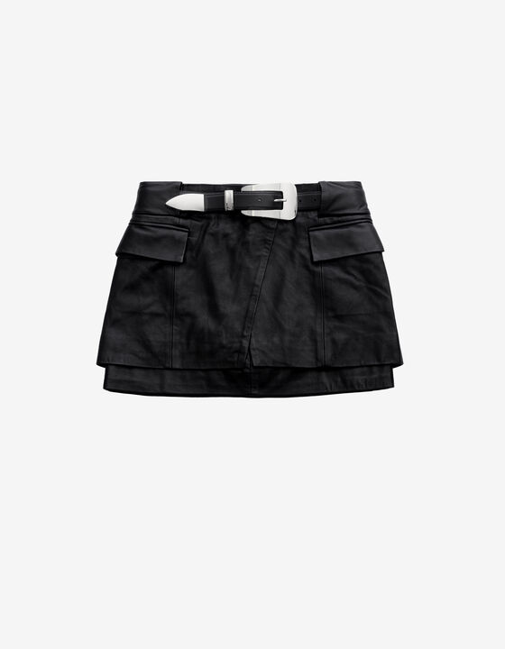 JUPE EN CUIR