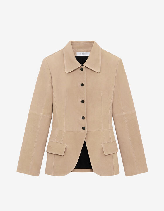 NUBUCK TAILORED JACKET