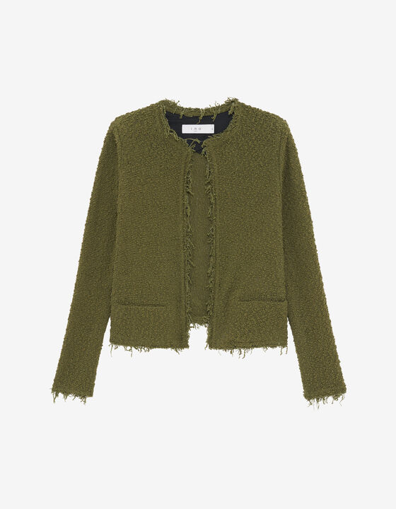 VESTE CLASSIQUE À FRANGES