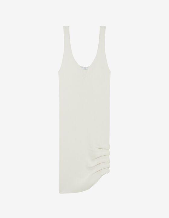 SHORT RIBBED DRESS