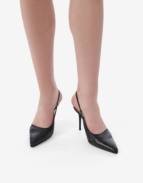 LEATHER SLINGBACKS