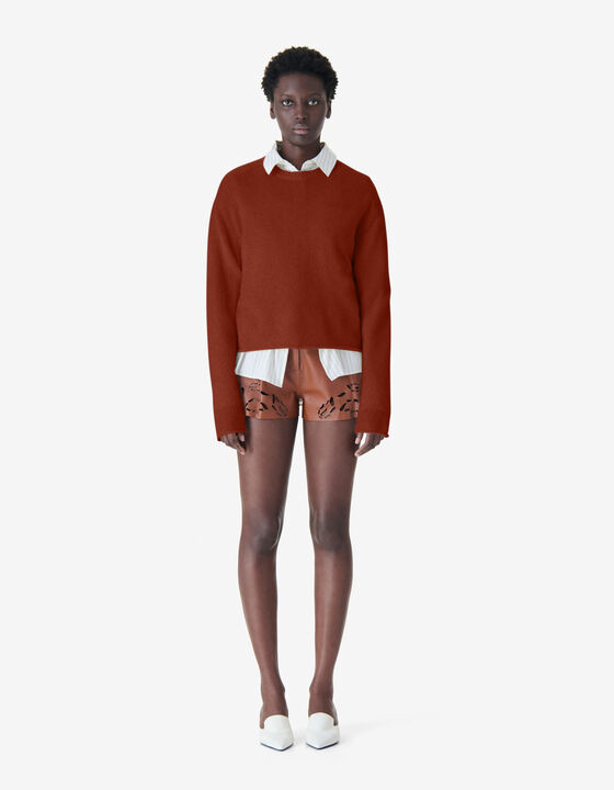 ALPACA ROUND NECK SWEATER