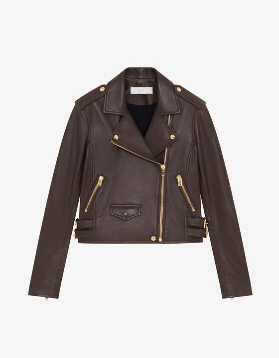 LEATHER BIKER JACKET