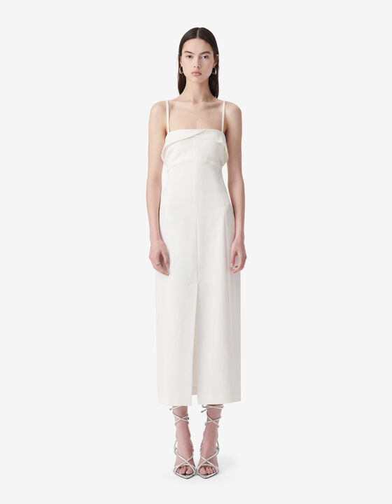 LONG STRAPLESS DRESS