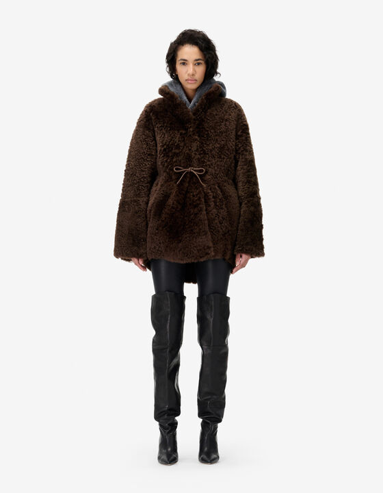 LONG SHEARLING JACKET