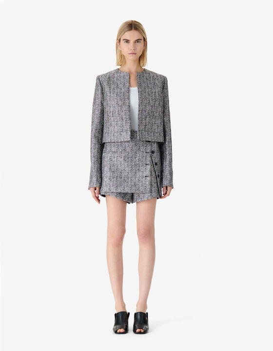 IRIDESCENT TWEED JACKET