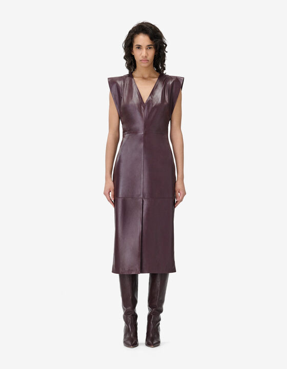 MIDI LAMBSKIN DRESS