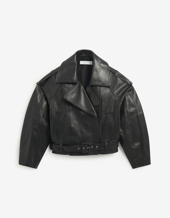 VESTE TRENCH EN CUIR